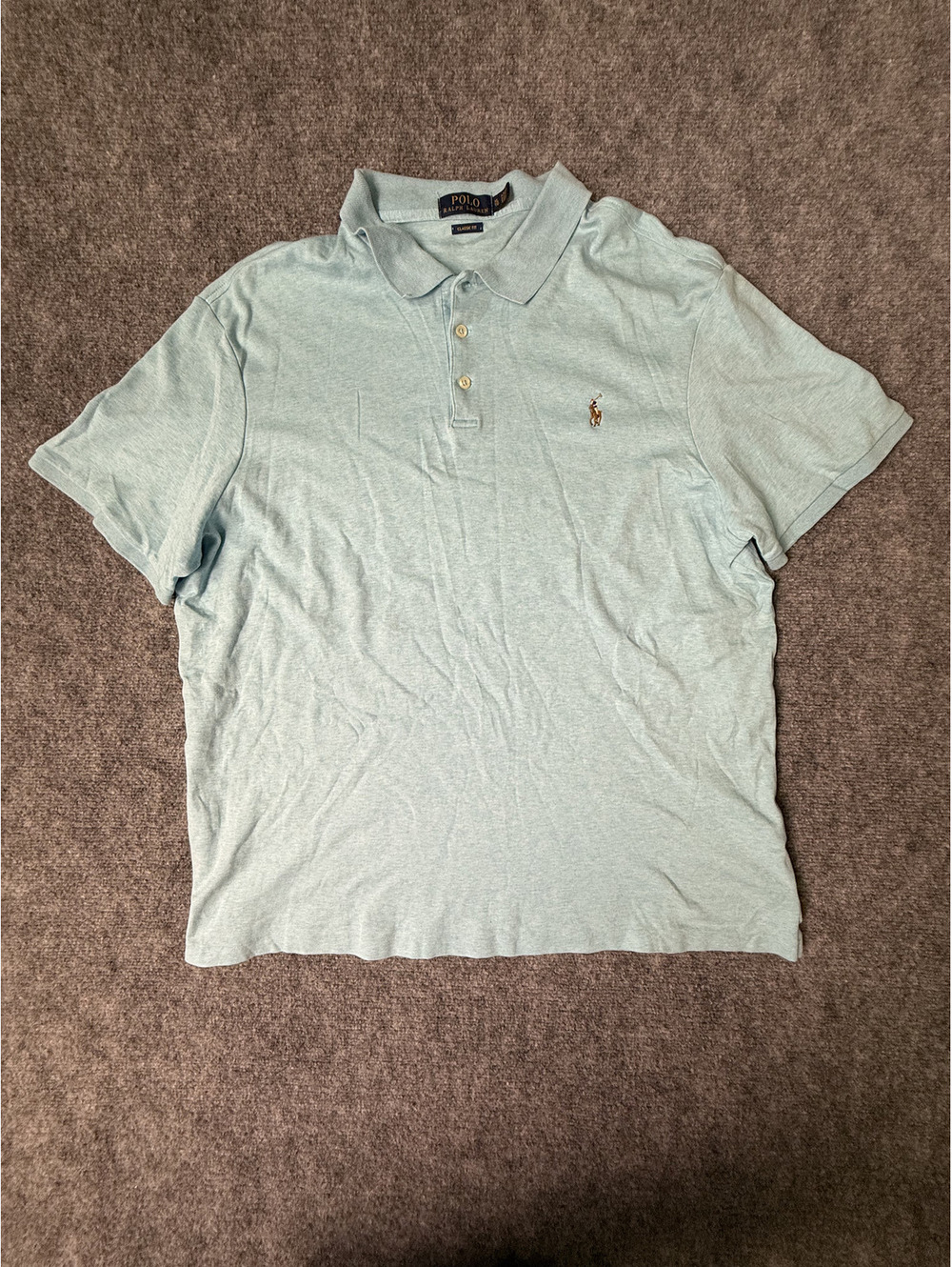 Polo Ralph Lauren Classic Fit Light Blue Polo Shirt XL